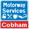 Cobham Services road sign