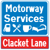 Clacket Lane Services road sign